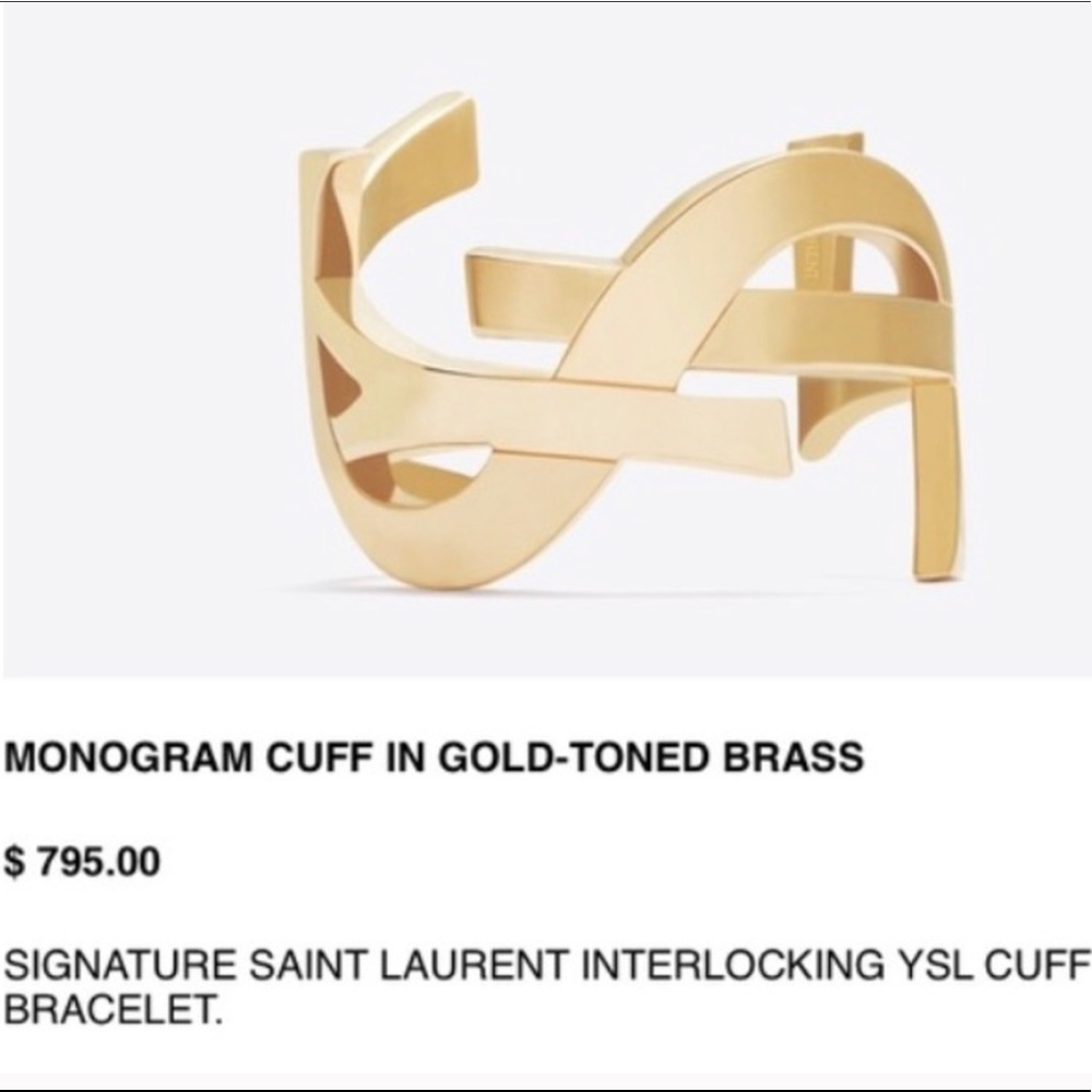 ‼️pending‼️YSL monogram cuff small sz interlocking - Picture 5 of 6